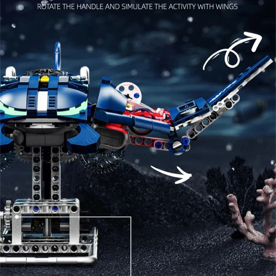 Desktrim™ | Mechanical Devil Fish Building Blocks Set