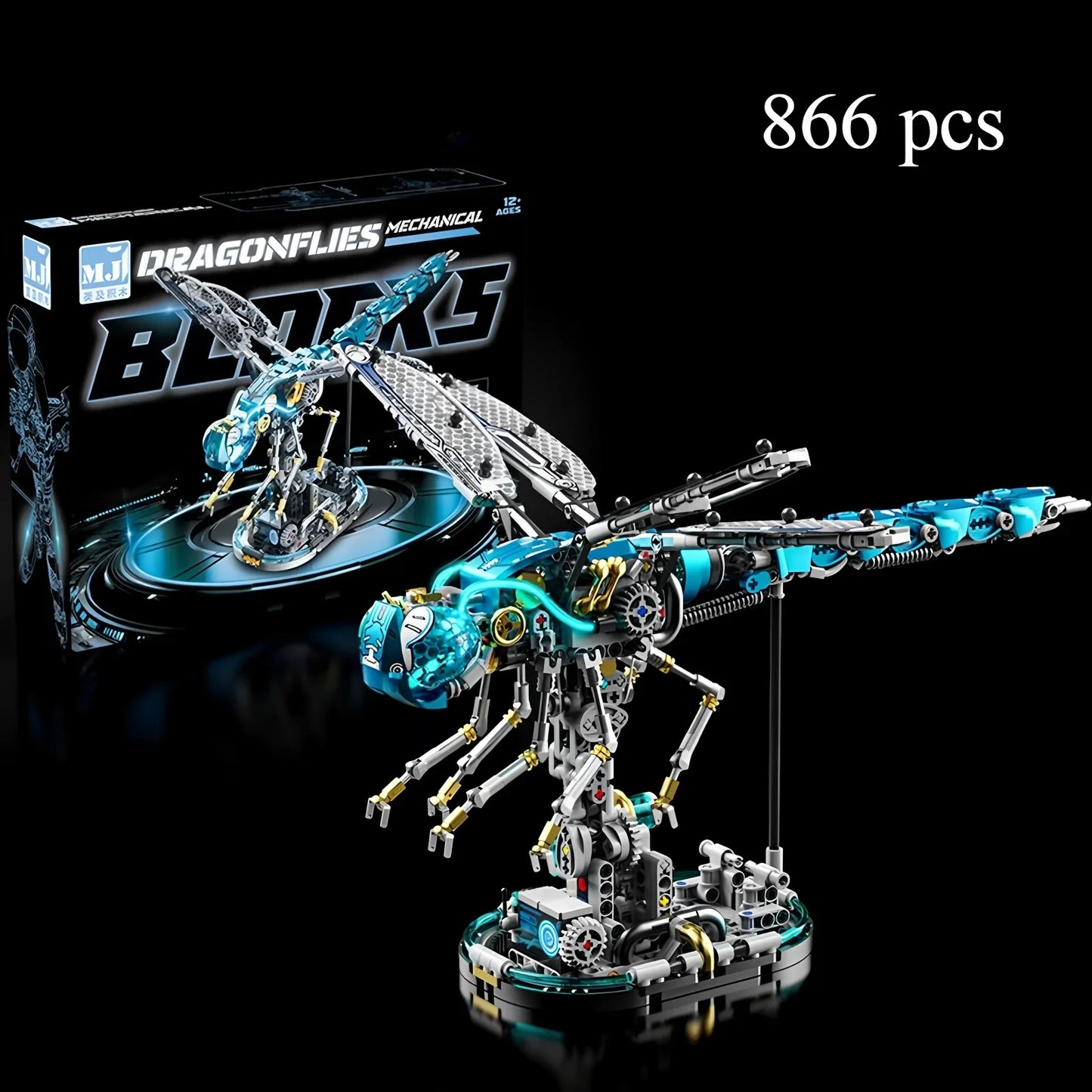 Desktrim™ | Mechanical Dragonfly Building Blocks Set