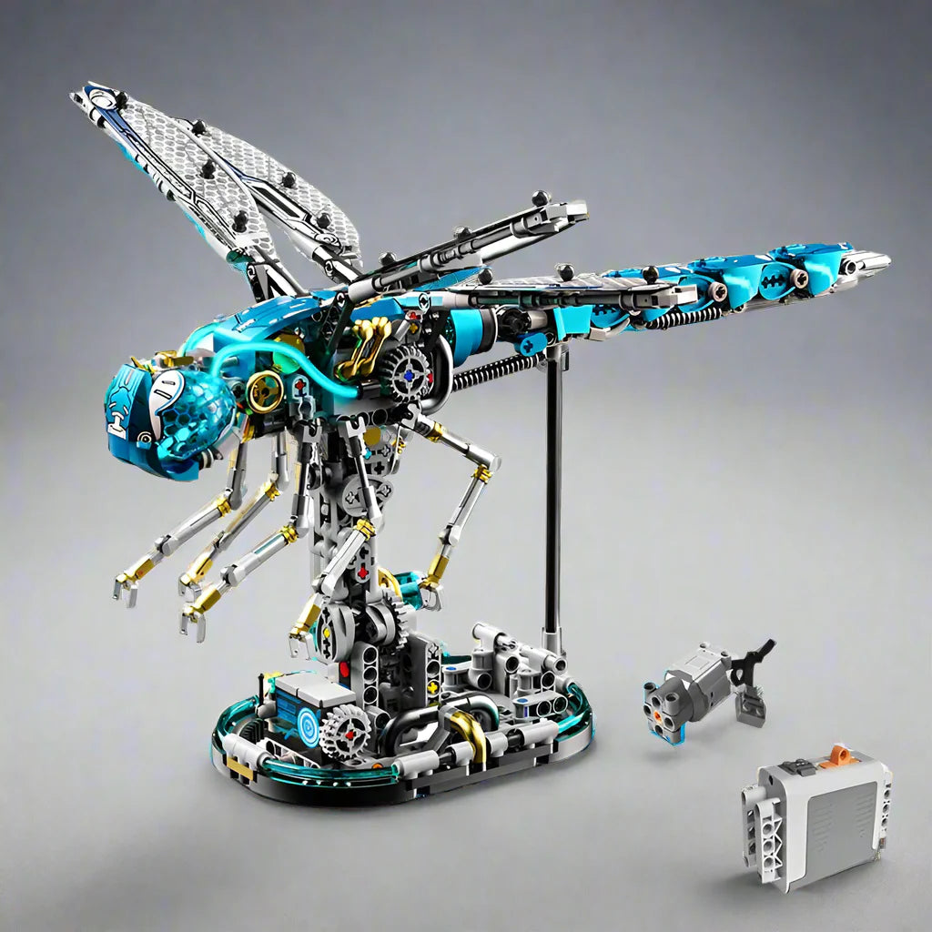 Desktrim™ | Mechanical Dragonfly Building Blocks Set