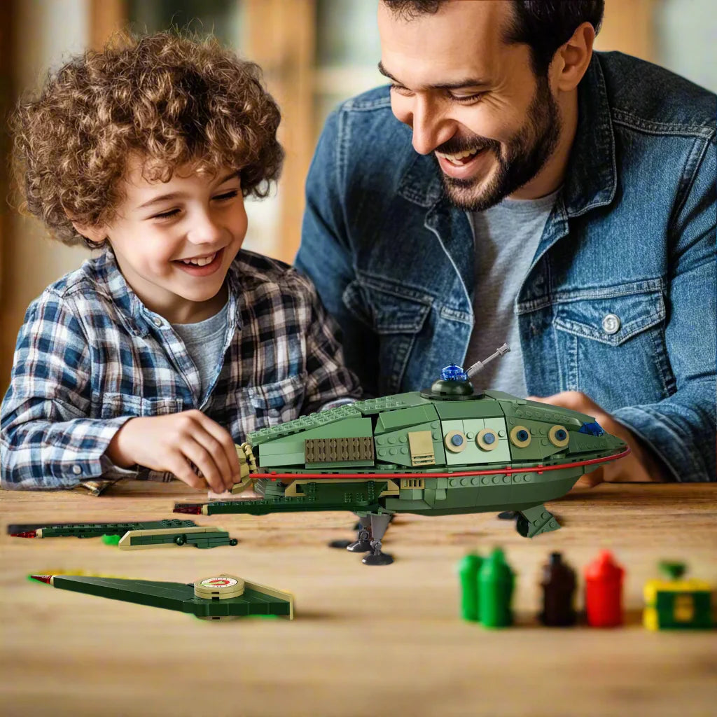 Desktrim™ | Mechanical Galactic Express Spaceship Building Blocks Set