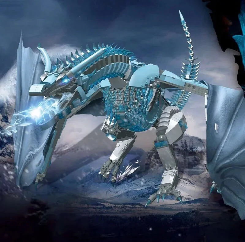 Desktrim™ | Mechanical Giant Dragon Master Building Blocks Set