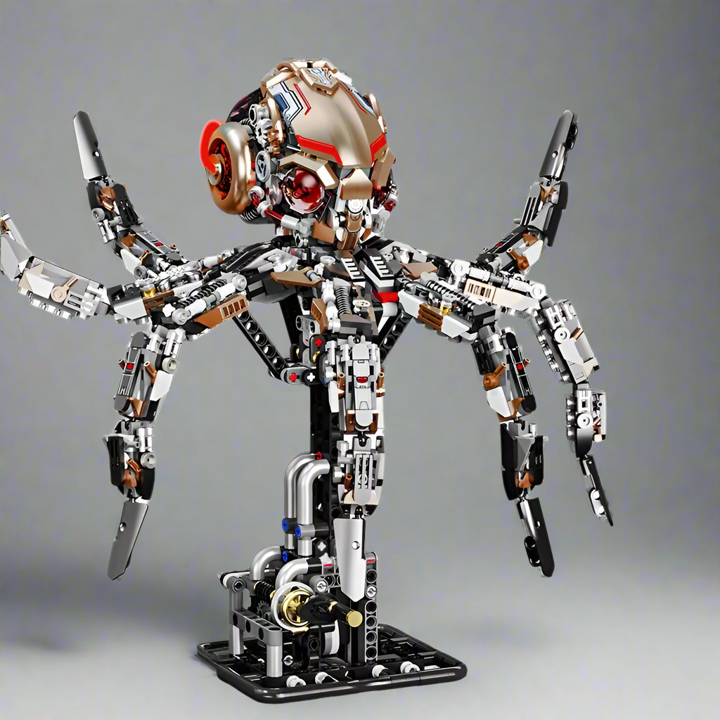Desktrim™ | Mechanical Octopus Building Blocks Set