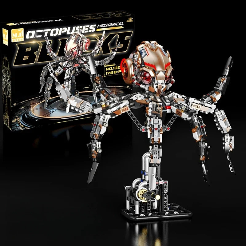 Desktrim™ | Mechanical Octopus Building Blocks Set
