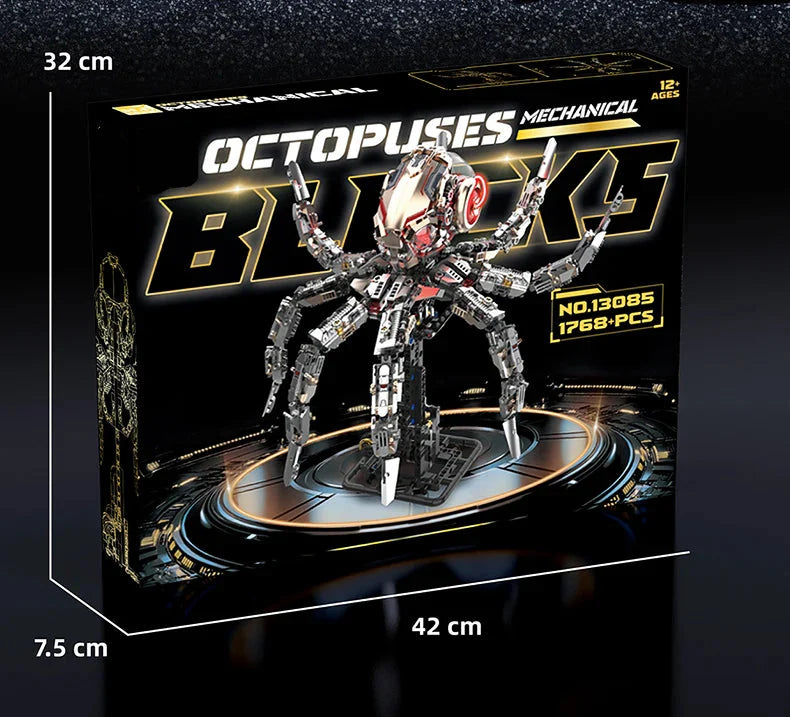 Desktrim™ | Mechanical Octopus Building Blocks Set