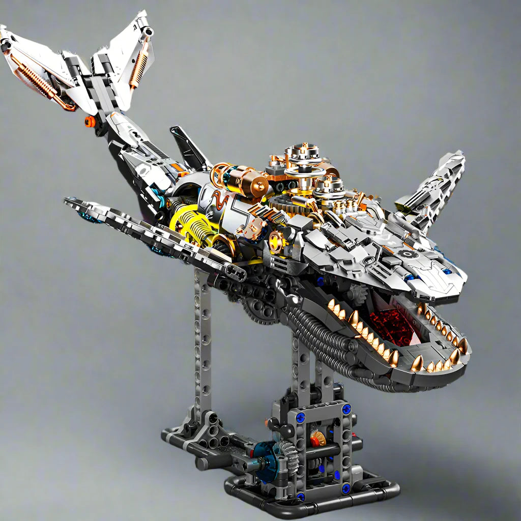 Desktrim™ | Mechanical Whale Building Blocks Set