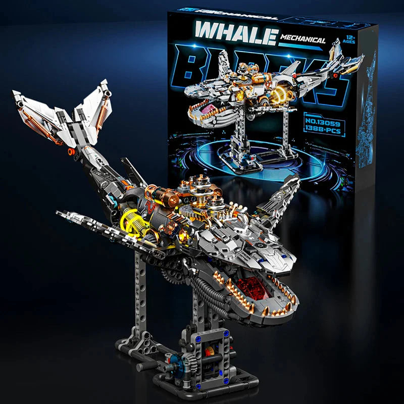 Desktrim™ | Mechanical Whale Building Blocks Set