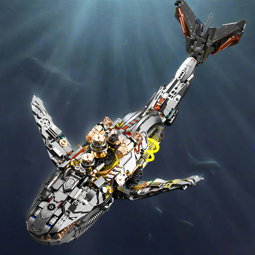 Desktrim™ | Mechanical Whale Building Blocks Set