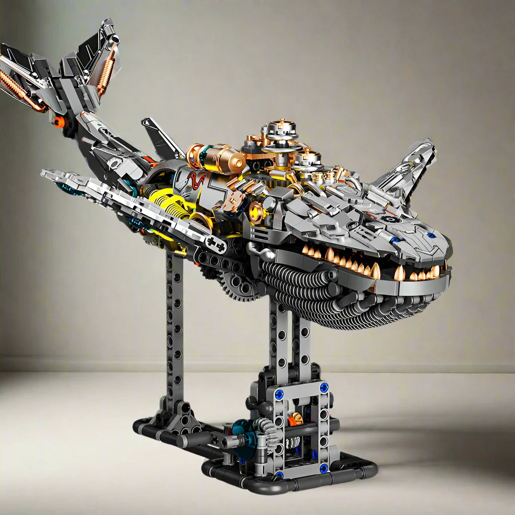 Desktrim™ | Mechanical Whale Building Blocks Set