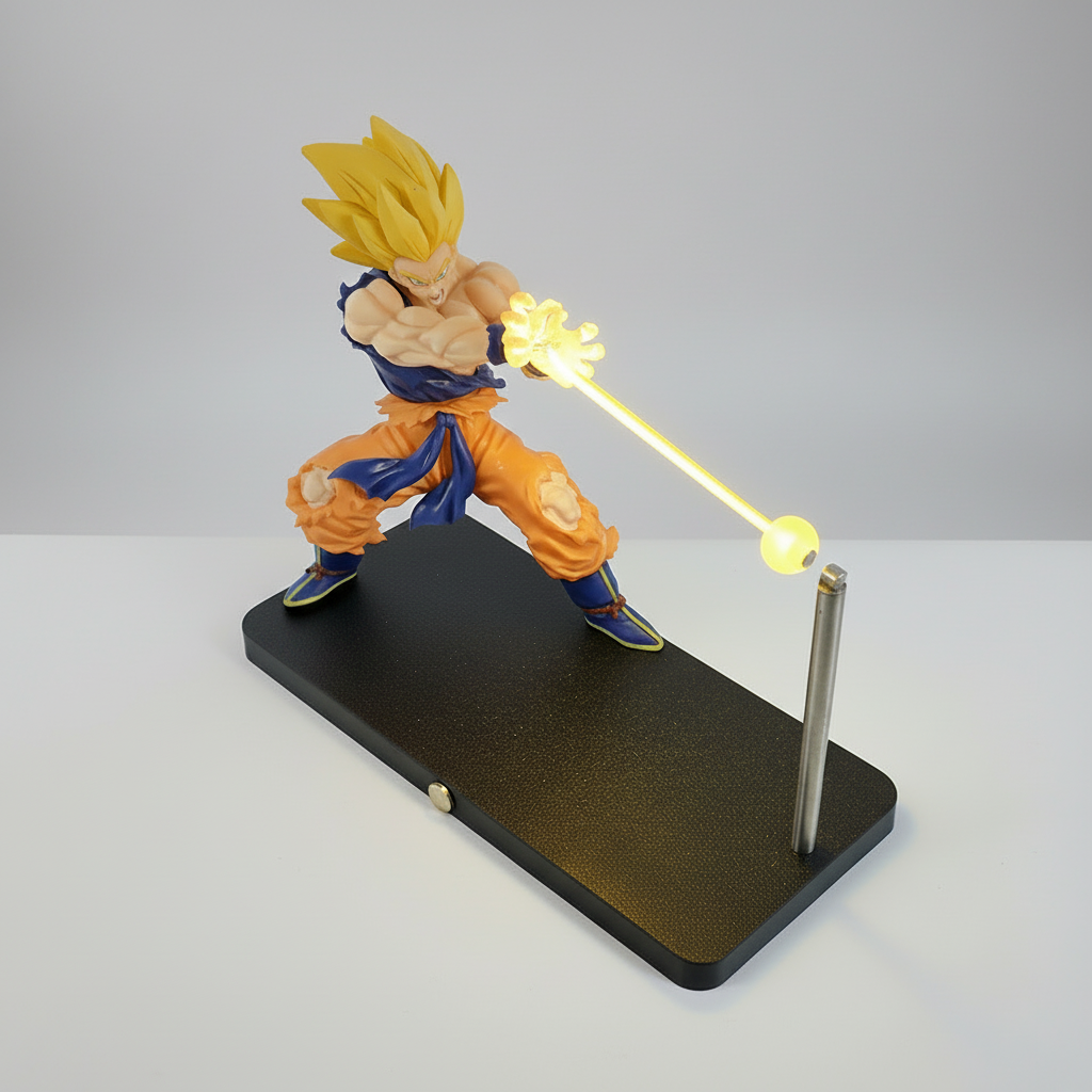 Desktrim™ | New Model Dragon Ball Super Saiyan Magnetic Light Beam Figurine