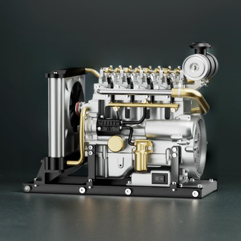 Desktrim™ | DIY 1/10 Full Metal Mini L4 OHV Inline 4 Cylinder Engine Model Kit that Works
