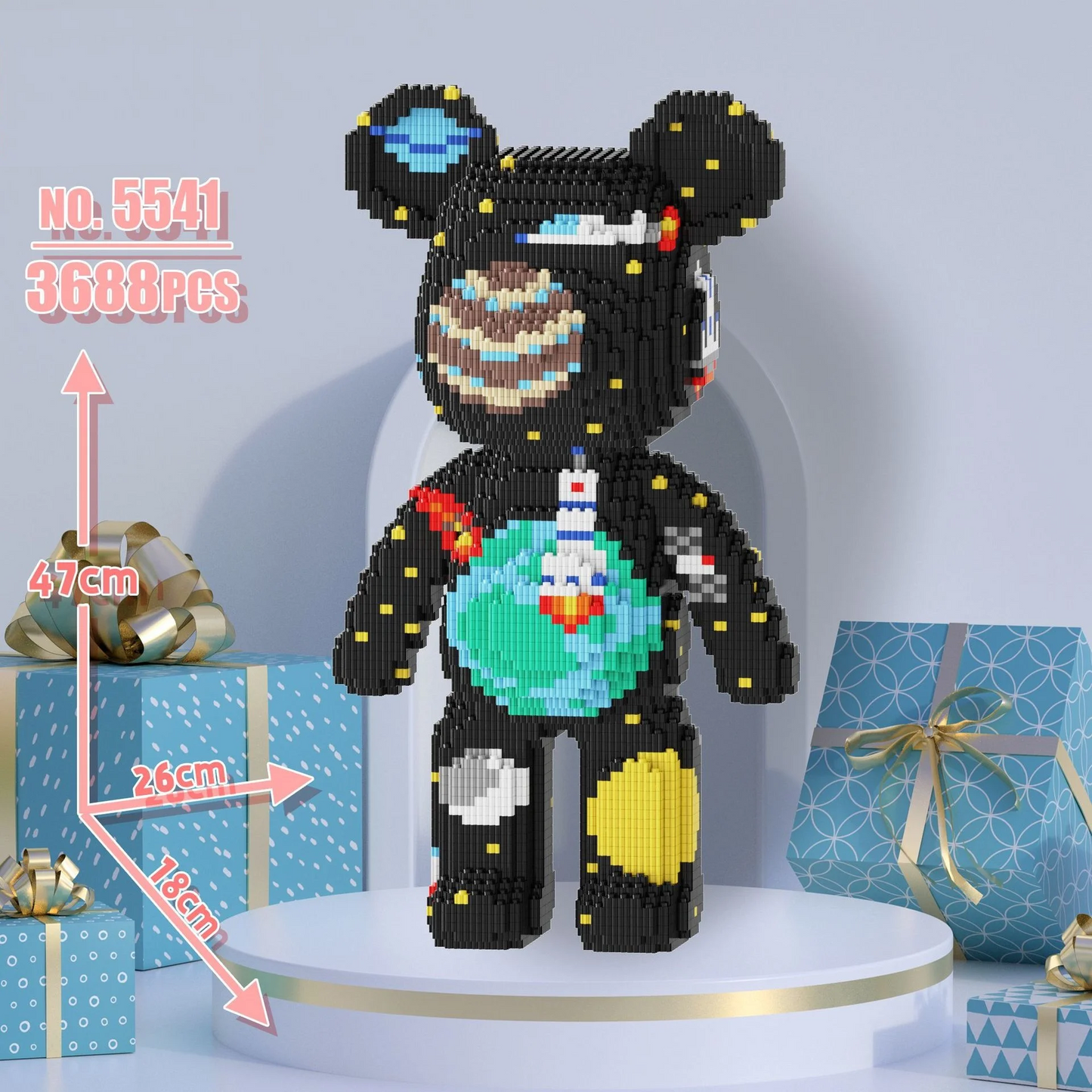 Desktrim™ | 3688 Piece Oversized Bear Character DIY Gift Model - Building Blocks Set