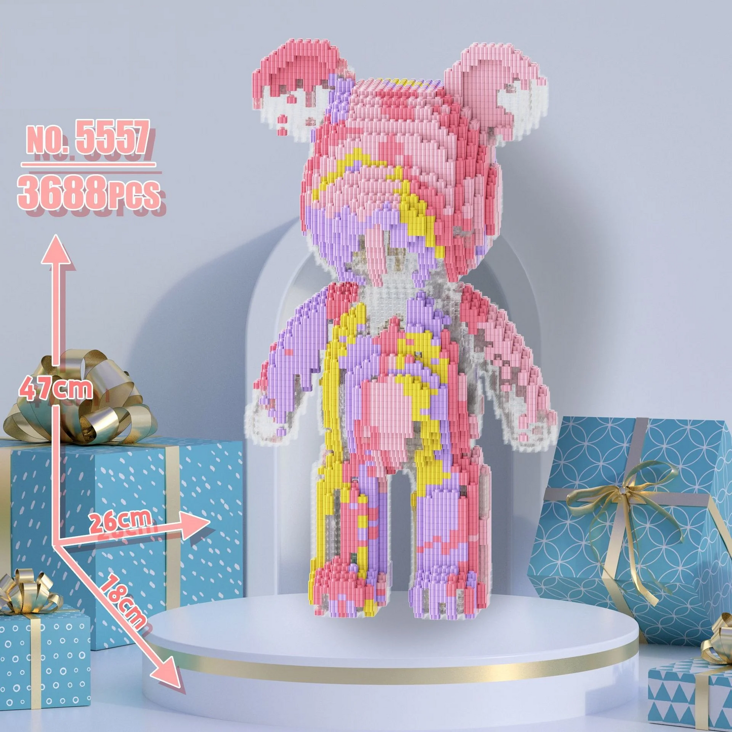 Desktrim™ | 3688 Piece Oversized Bear Character DIY Gift Model - Building Blocks Set