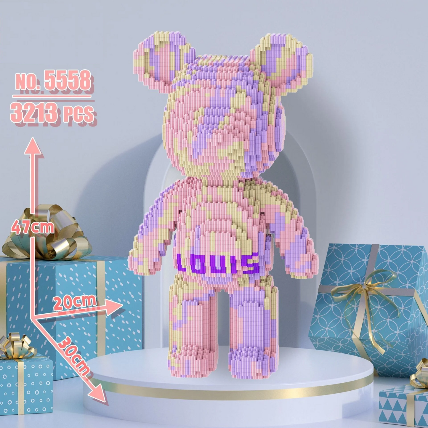 Desktrim™ | 3688 Piece Oversized Bear Character DIY Gift Model - Building Blocks Set