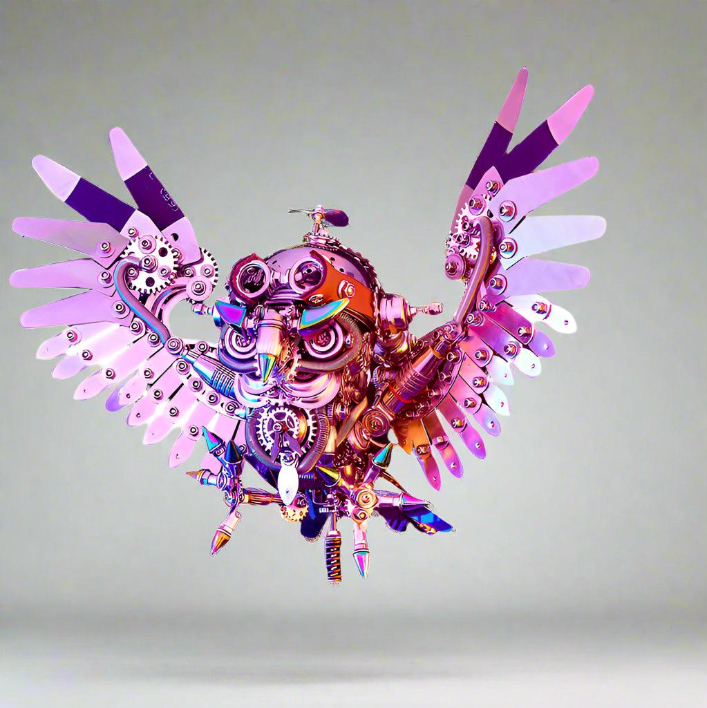 Desktrim | 3D Nocturnal Owl DIY Steampunk Metal Assembly Animal Model