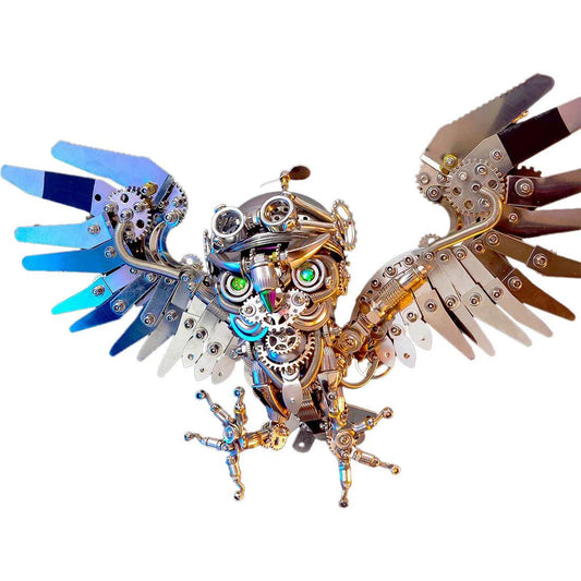 Desktrim | 3D Nocturnal Owl DIY Steampunk Metal Assembly Animal Model