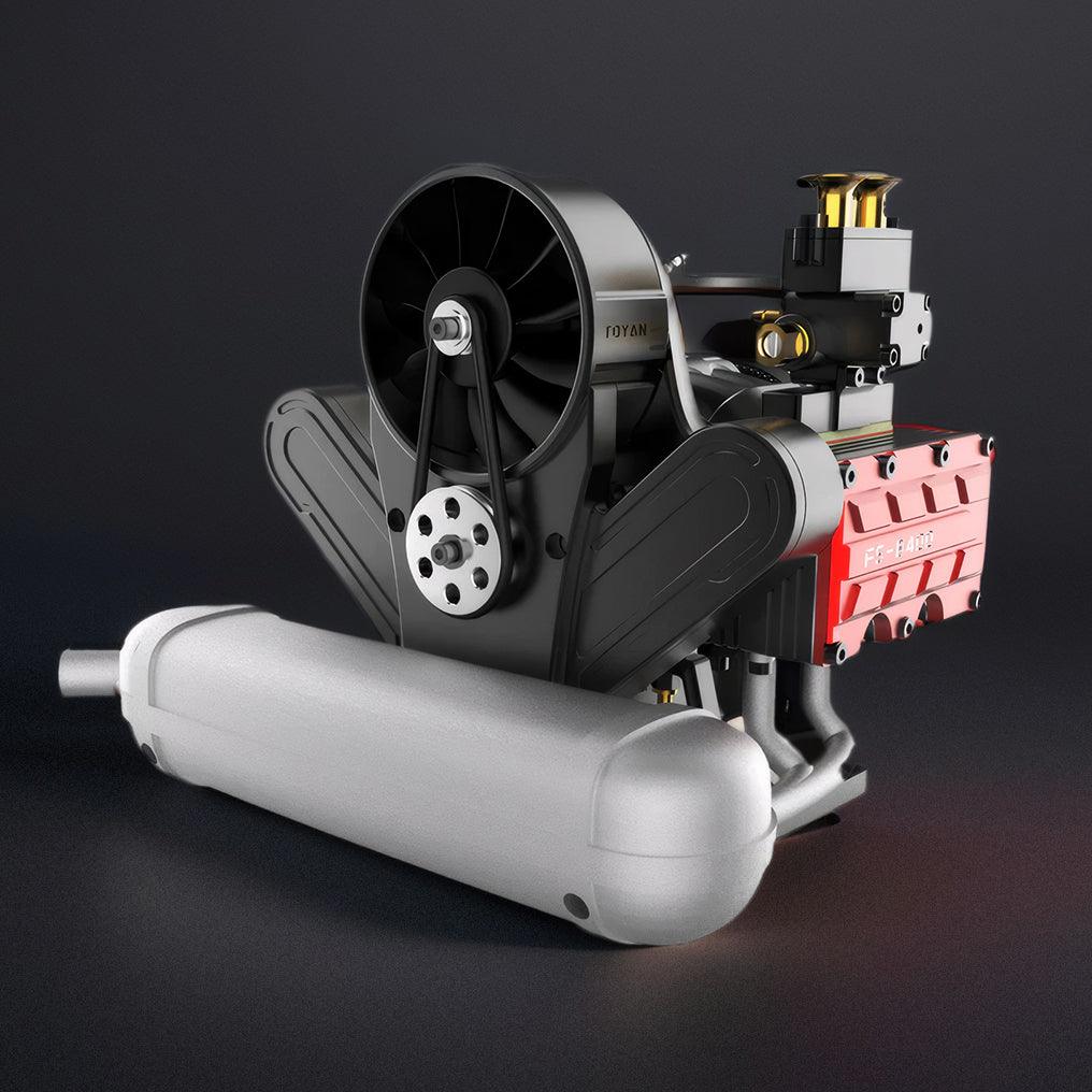 Desktrim™ | DIY 4 Cylinder Four-Stroke 14cc Nitro H4 Engine Model Kit FS-B400