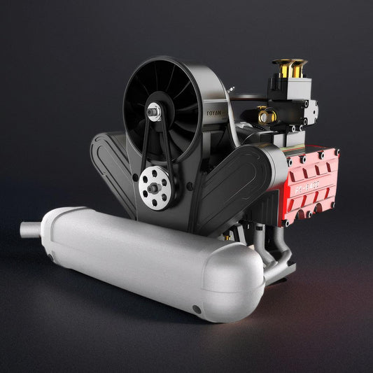 Desktrim™ | DIY 4 Cylinder Four-Stroke 14cc Nitro H4 Engine Model Kit FS-B400