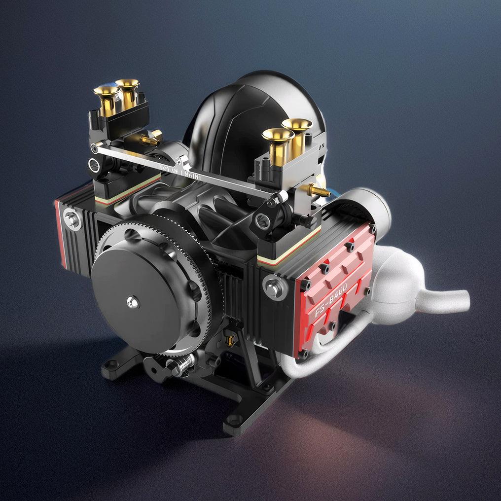 Desktrim™ | DIY 4 Cylinder Four-Stroke 14cc Nitro H4 Engine Model Kit FS-B400