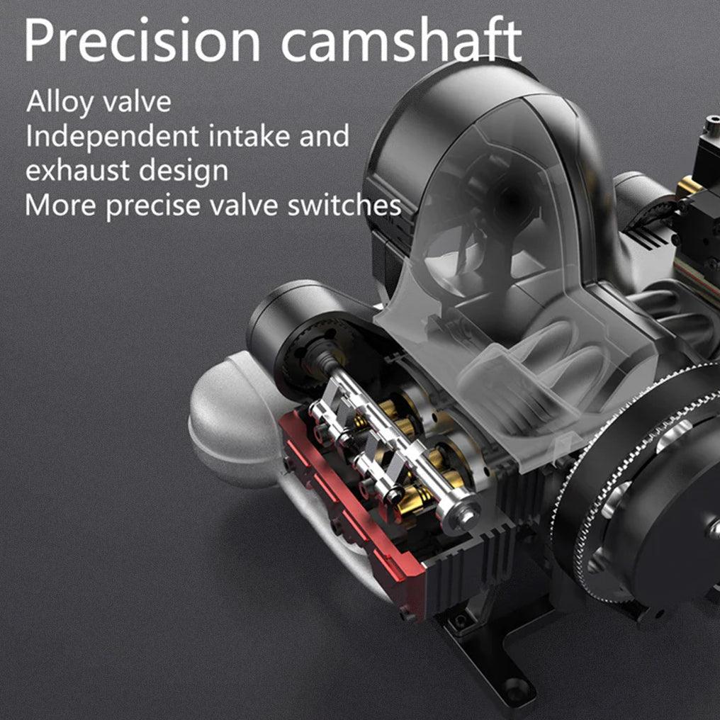 Desktrim™ | DIY 4 Cylinder Four-Stroke 14cc Nitro H4 Engine Model Kit FS-B400