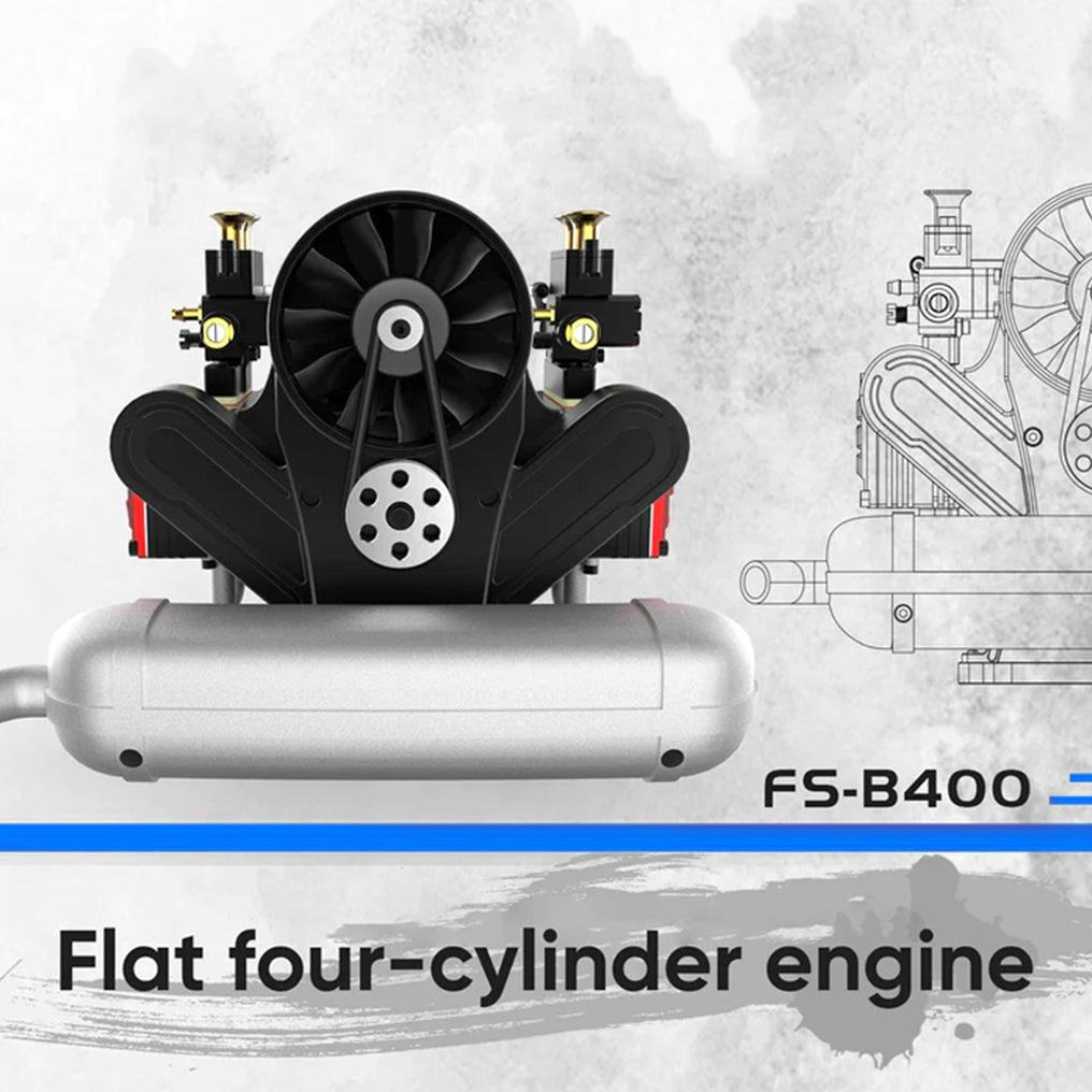 Desktrim™ | DIY 4 Cylinder Four-Stroke 14cc Nitro H4 Engine Model Kit FS-B400