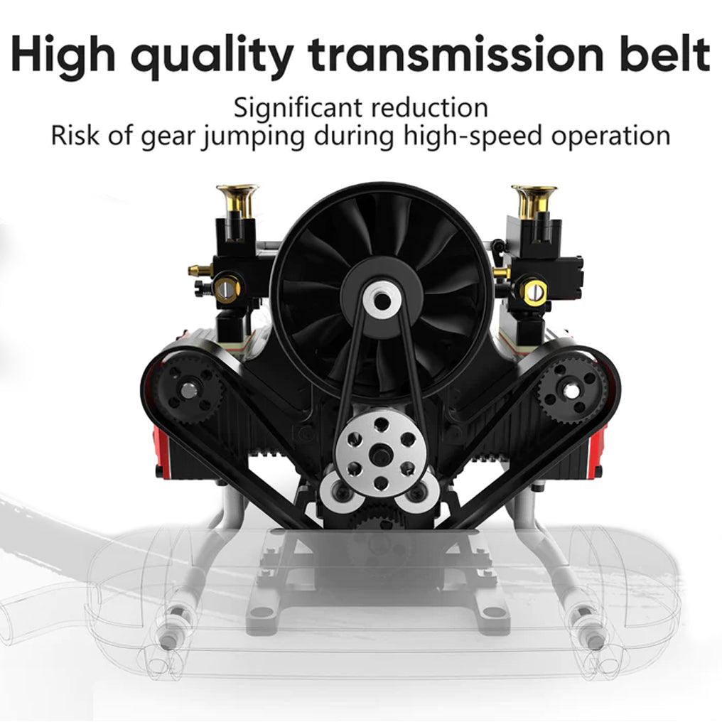 Desktrim™ | DIY 4 Cylinder Four-Stroke 14cc Nitro H4 Engine Model Kit FS-B400
