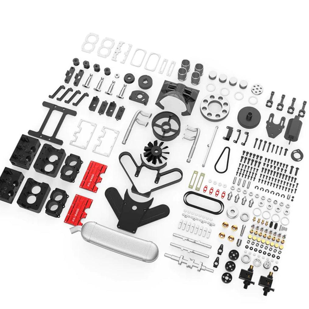Desktrim™ | DIY 4 Cylinder Four-Stroke 14cc Nitro H4 Engine Model Kit FS-B400