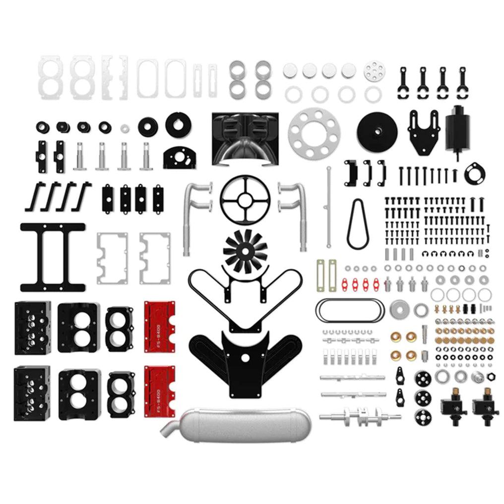 Desktrim™ | DIY 4 Cylinder Four-Stroke 14cc Nitro H4 Engine Model Kit FS-B400
