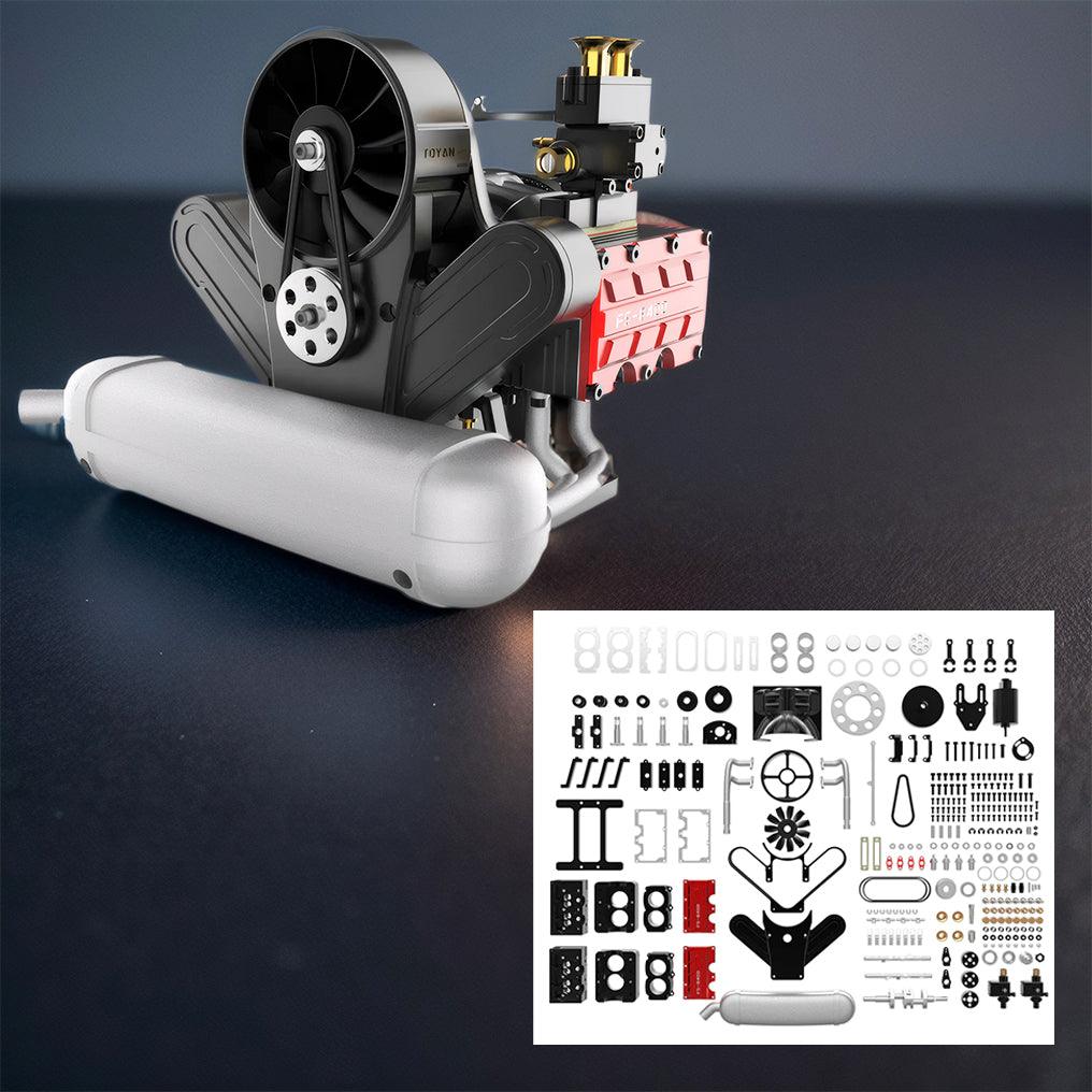 Desktrim™ | DIY 4 Cylinder Four-Stroke 14cc Nitro H4 Engine Model Kit FS-B400