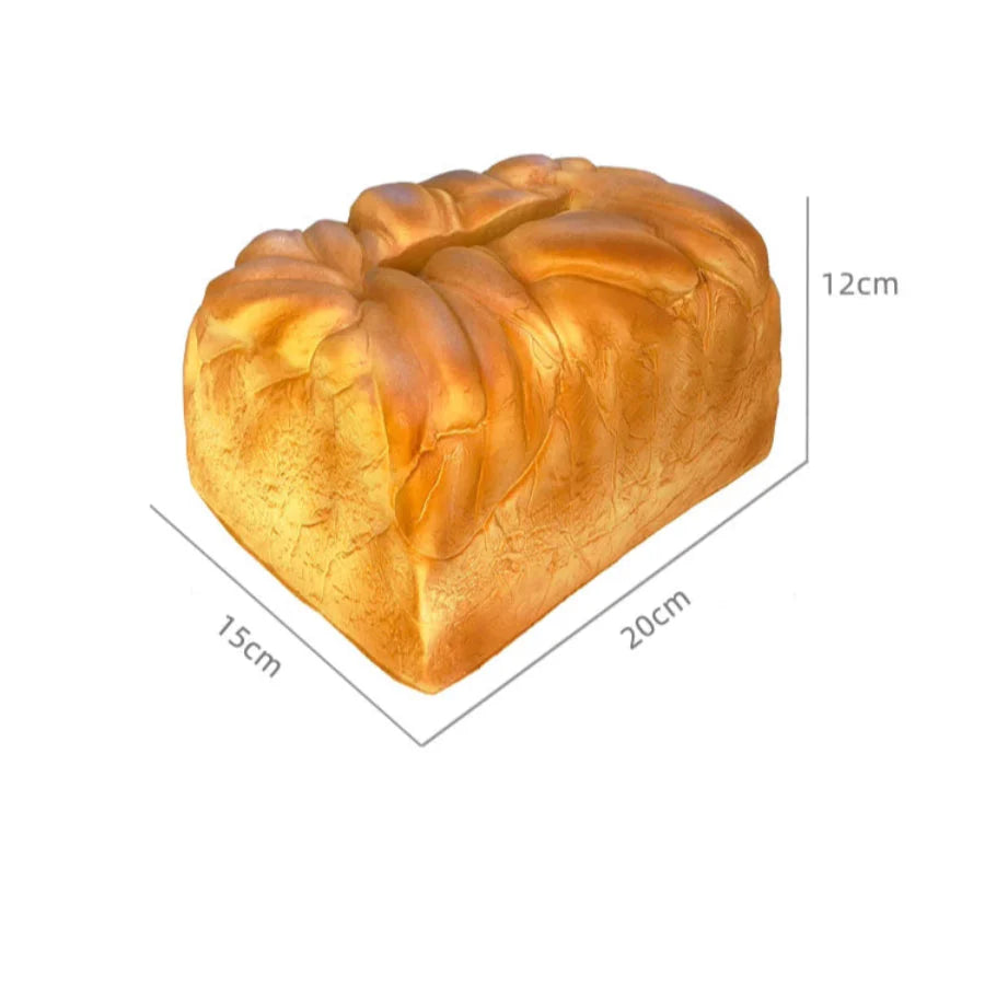 Toasted Bread Tissue Box - Fun Furniture Storage Decoration for Living Room Kitchen Bedroom - Cute Gift