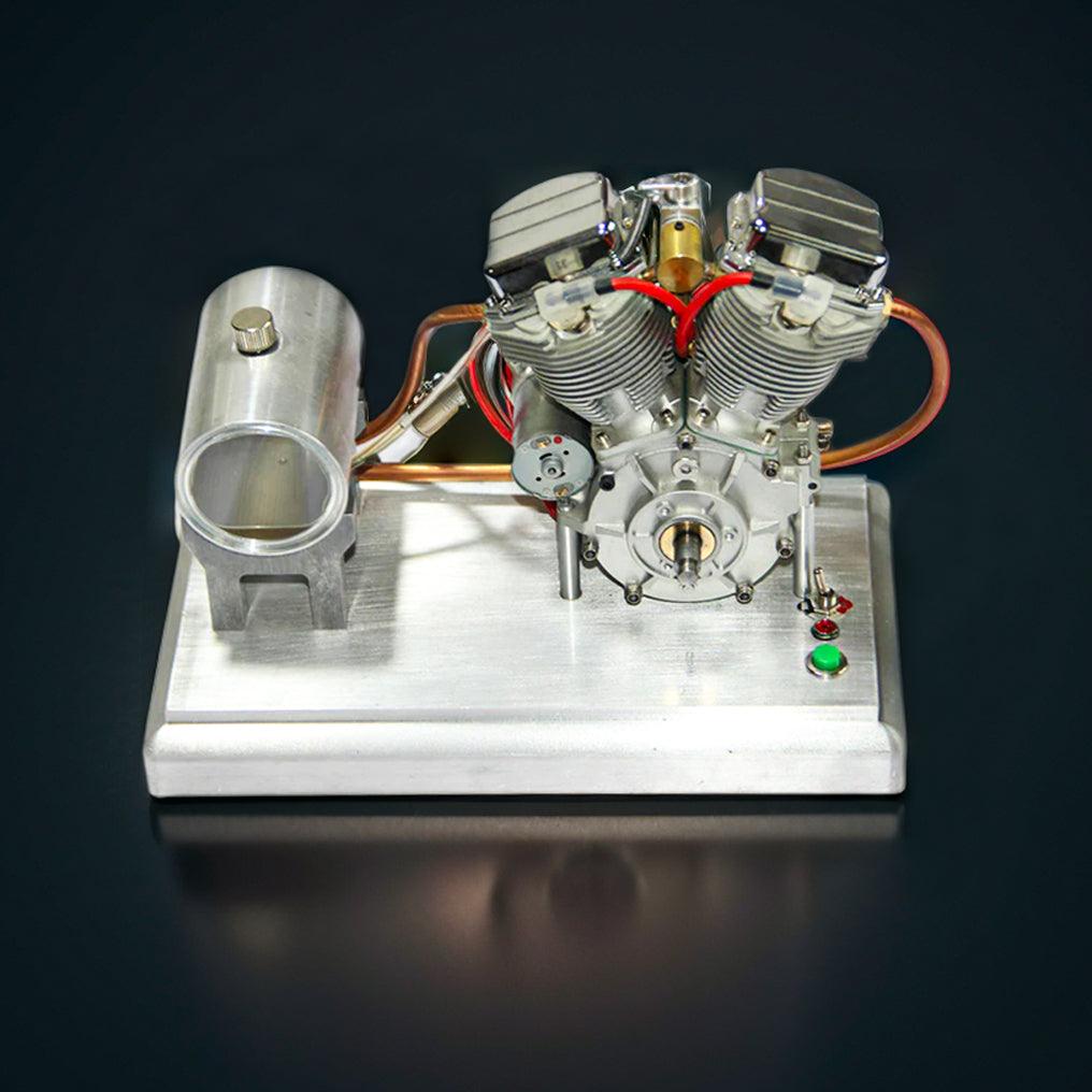 Desktrim™ | DIY Motorcycle V2 9cc Air-Cooled Gasoline V-Twin Dual Cylinder 4-Stroke Engine FG-VT9