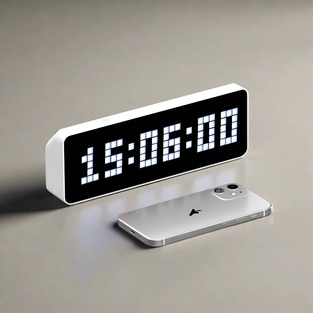 Smart Pixel Clock Followers Counter Display with Weather Station & Social Media Tracker