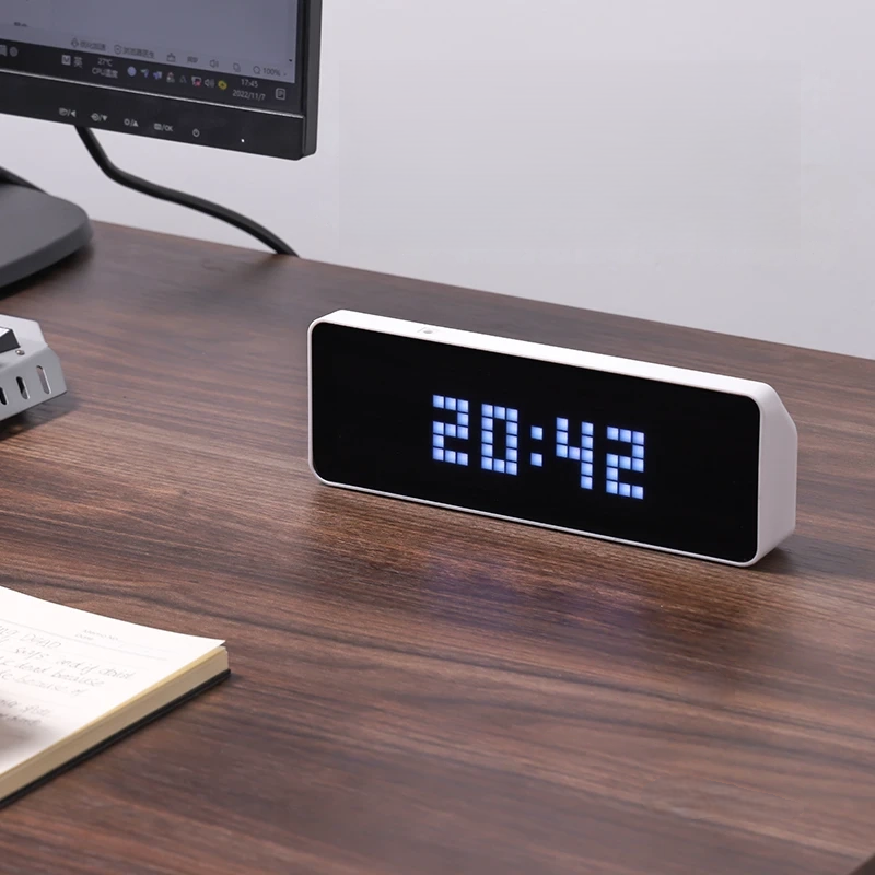 Smart Pixel Clock Followers Counter Display with Weather Station & Social Media Tracker