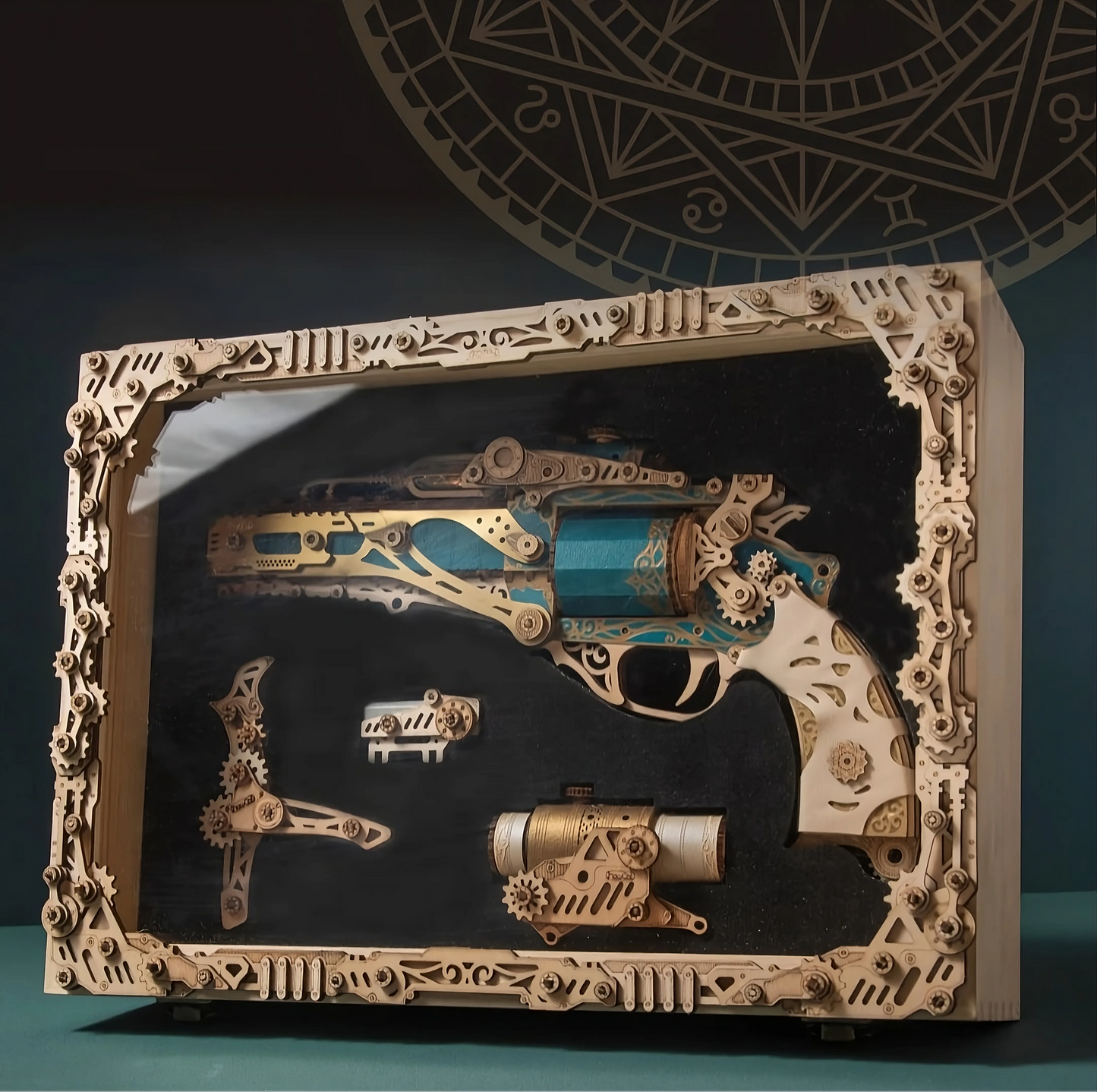 Desktrim™ | Steampunk Revolution 3D Mechanical Revolver Puzzle