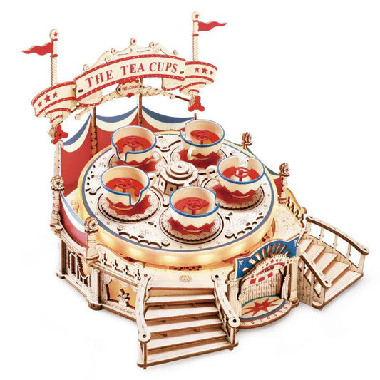 Desktrim™ | Tilt-A-Whirl DIY Music Box 3D Wooden Puzzle