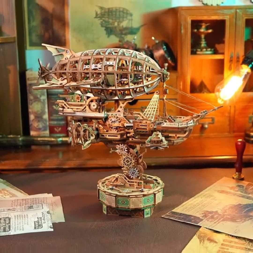 Desktrim™ | Sailing In Fog - 3D Mechanical Airship Puzzle