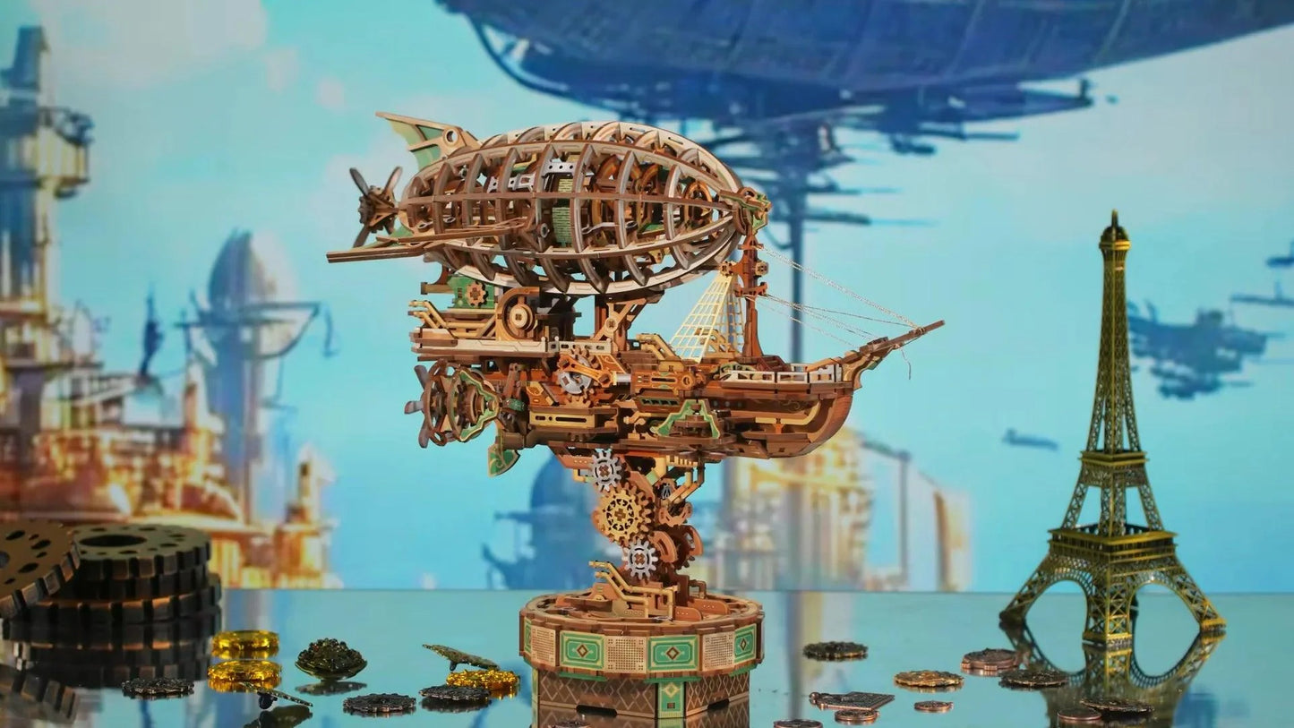 Desktrim™ | Sailing In Fog - 3D Mechanical Airship Puzzle