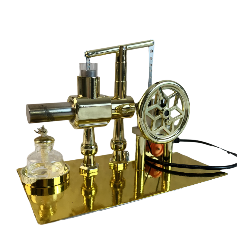 Desktrim™ | Educational Stirling Engine Generator with LED Power Display
