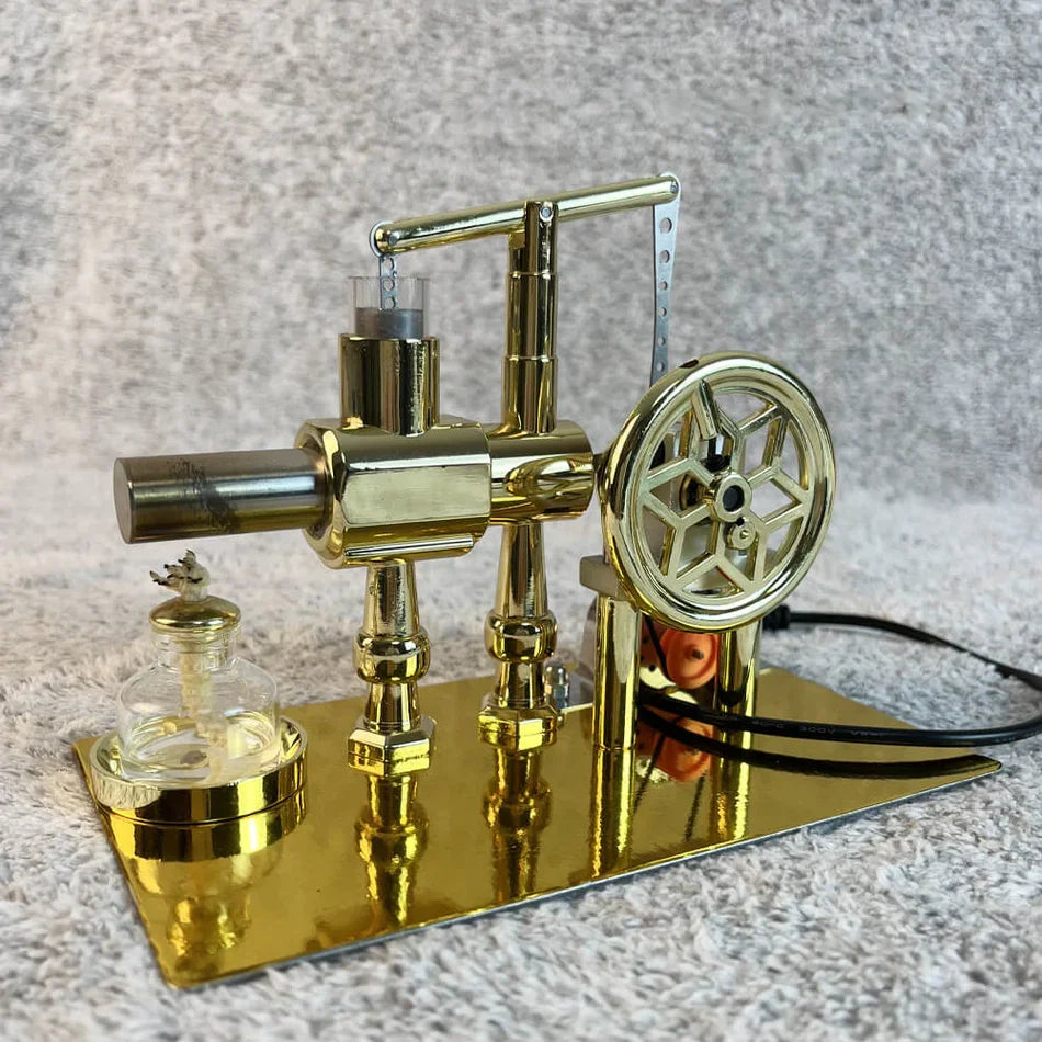 Desktrim™ | Educational Stirling Engine Generator with LED Power Display