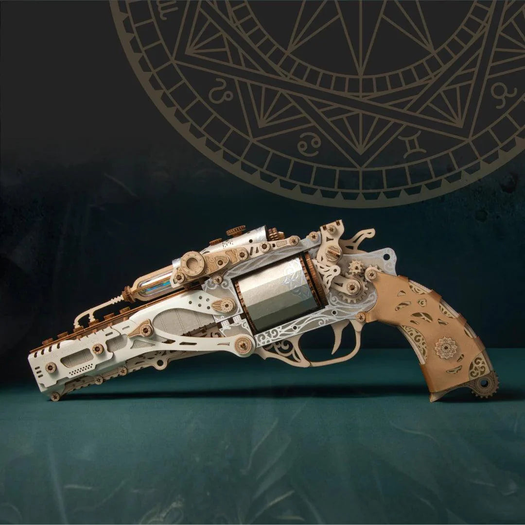 Desktrim™ | Steampunk Revolution 3D Mechanical Revolver Puzzle