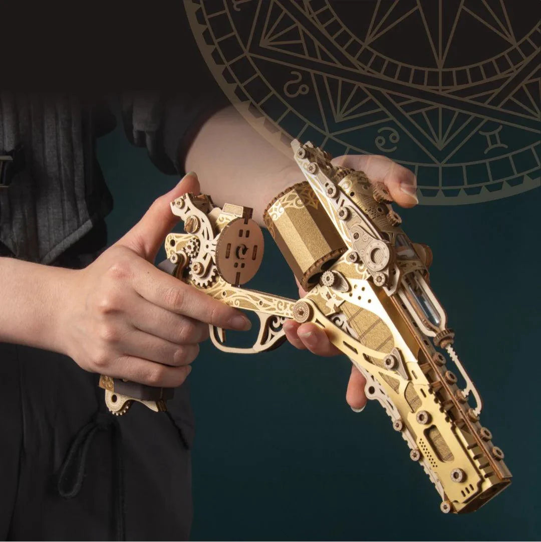 Desktrim™ | Steampunk Revolution 3D Mechanical Revolver Puzzle