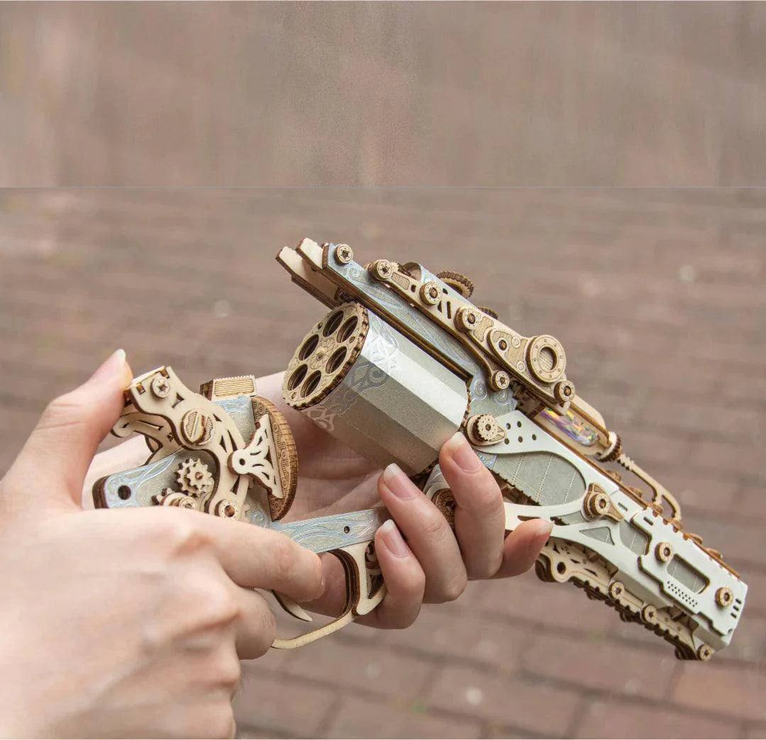 Desktrim™ | Steampunk Revolution 3D Mechanical Revolver Puzzle