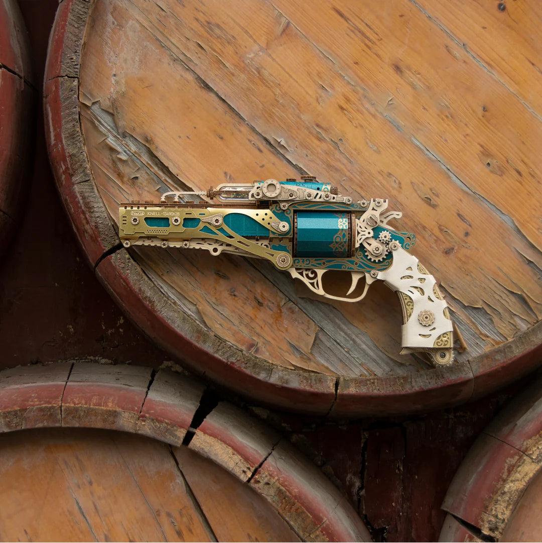 Desktrim™ | Steampunk Revolution 3D Mechanical Revolver Puzzle
