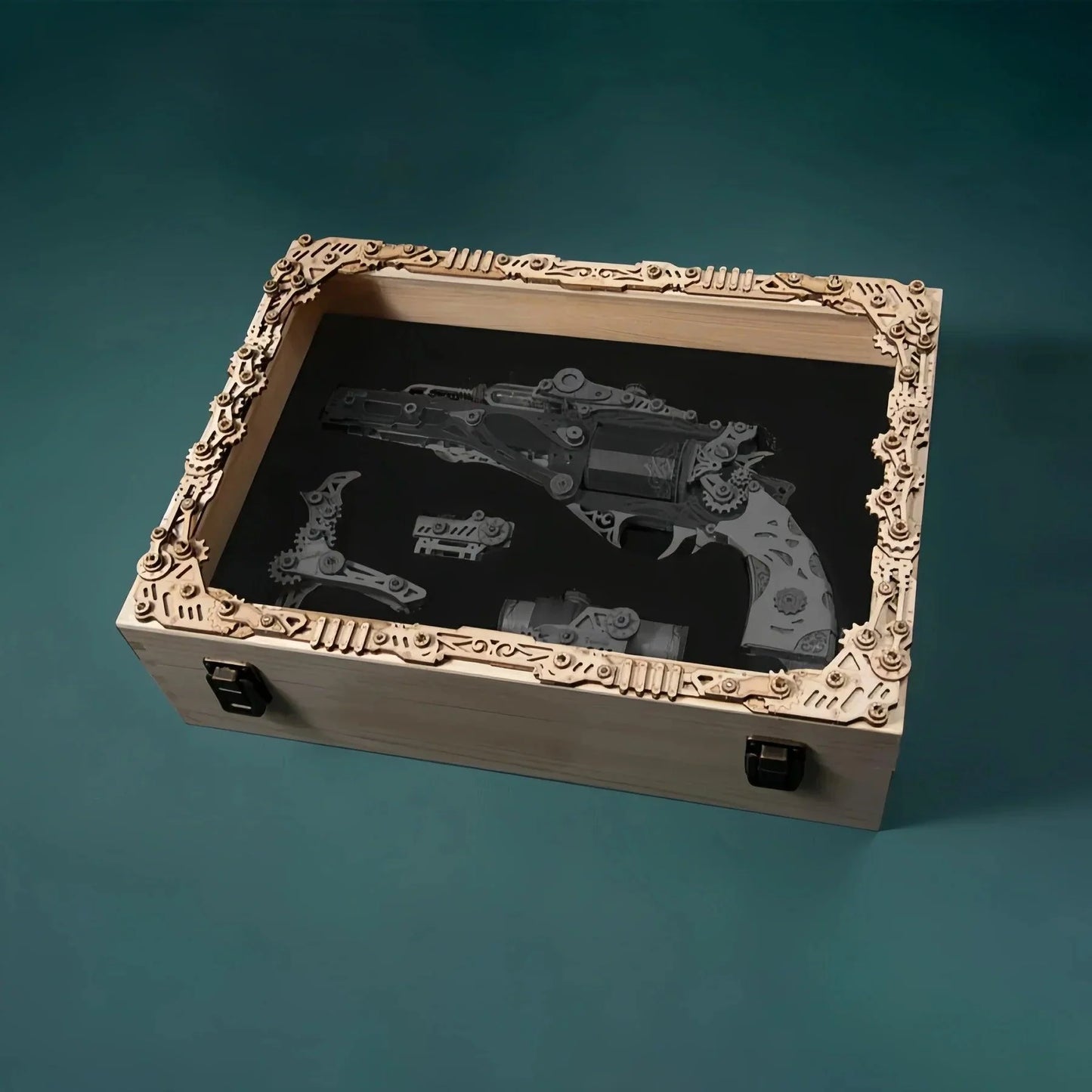 Desktrim™ | Steampunk Revolution 3D Mechanical Revolver Puzzle