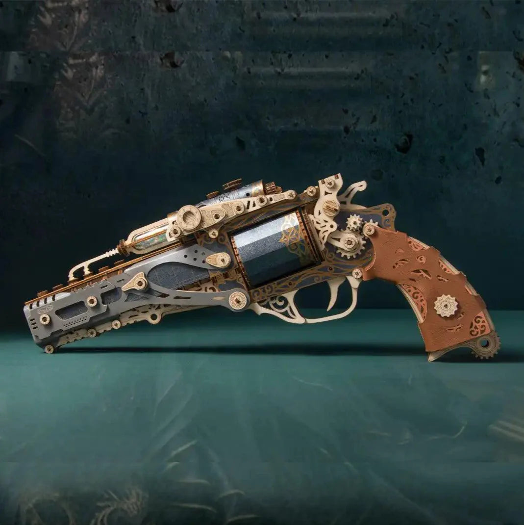 Desktrim™ | Steampunk Revolution 3D Mechanical Revolver Puzzle