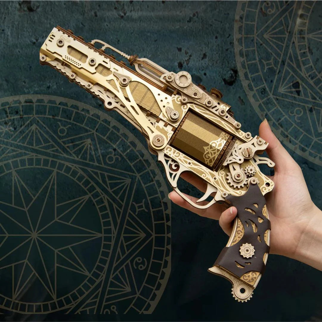 Desktrim™ | Steampunk Revolution 3D Mechanical Revolver Puzzle