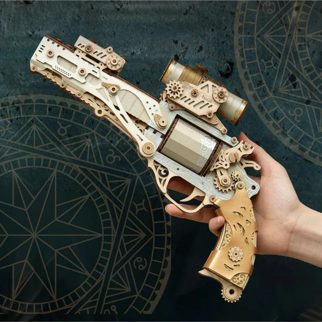 Desktrim™ | Steampunk Revolution 3D Mechanical Revolver Puzzle