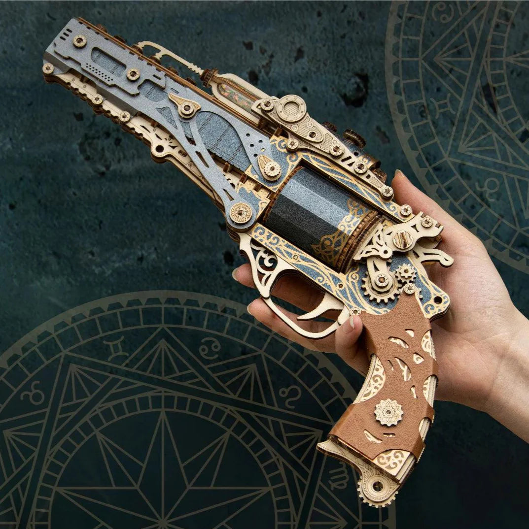 Desktrim™ | Steampunk Revolution 3D Mechanical Revolver Puzzle