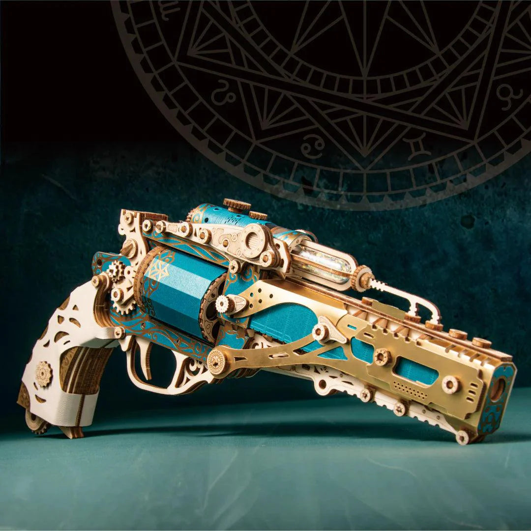 Desktrim™ | Steampunk Revolution 3D Mechanical Revolver Puzzle