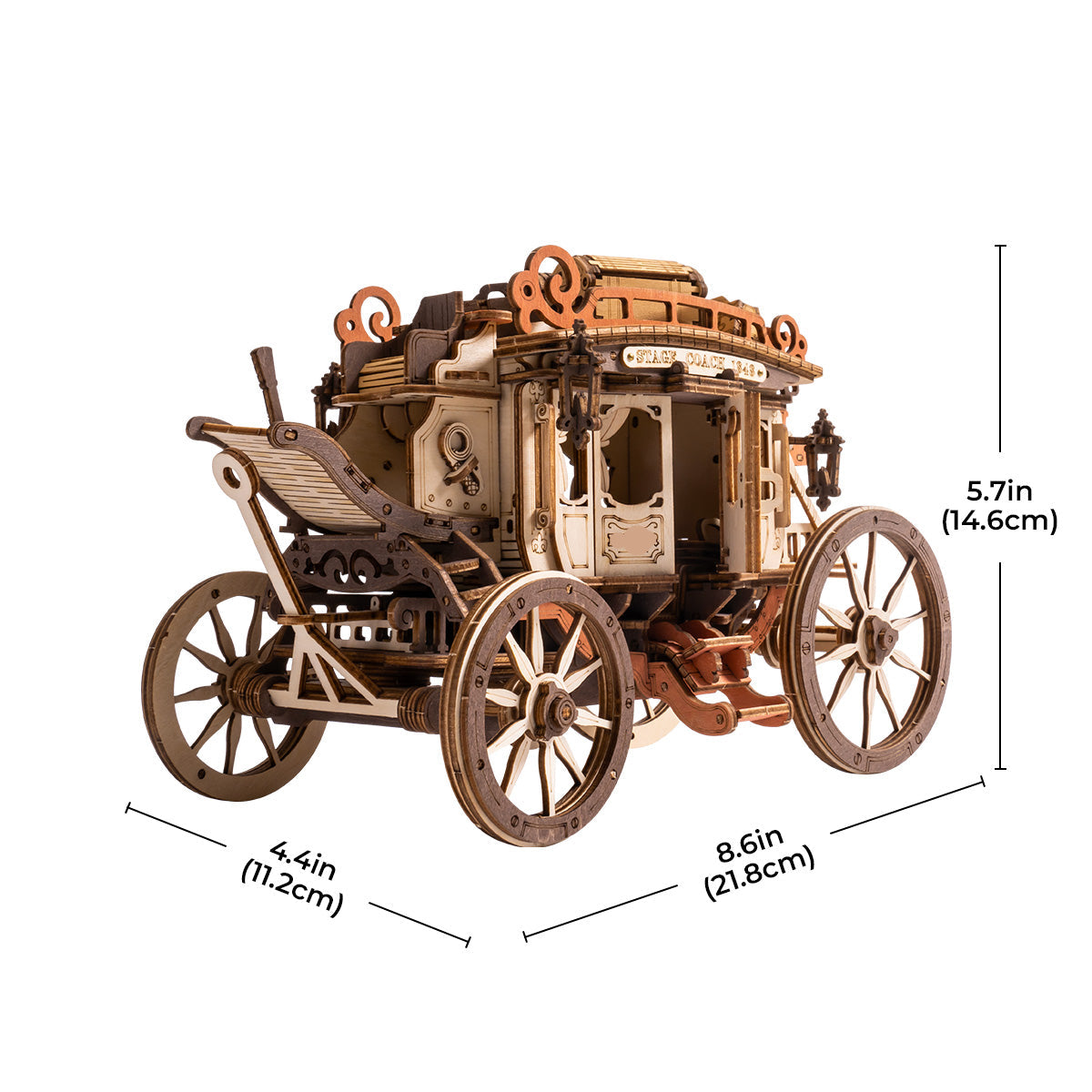 Desktrim™ | Victorian Stagecoach Musical Mechanical Kit