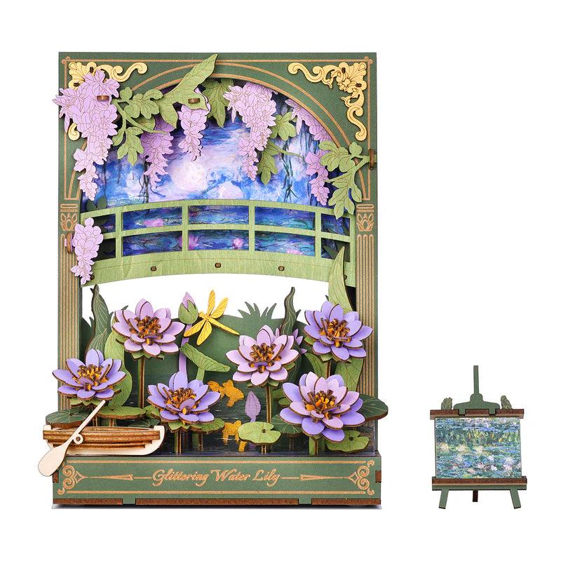 Desktrim™ | Monet's Garden 3D Wooden Puzzle with LED Lighting